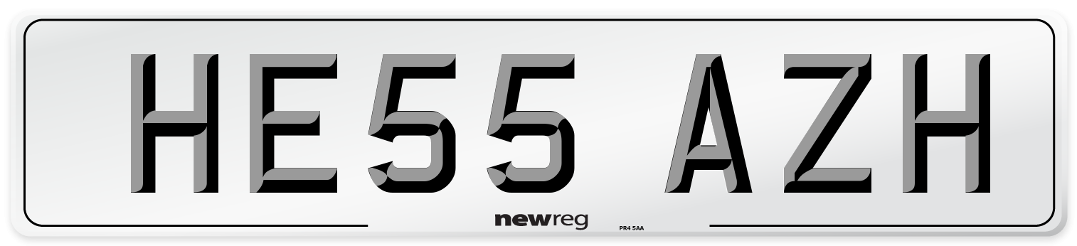HE55 AZH Number Plate from New Reg